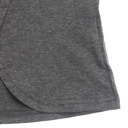 Women's Draped Button Front T Shirts Split Hem Short Sleeve Summer Tee Tops - Seldom Seen Styles