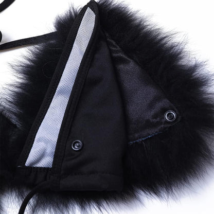 Women's Faux Fur Halter String Triangle Bikini Sets Two Piece Swimsuits - Seldom Seen Styles