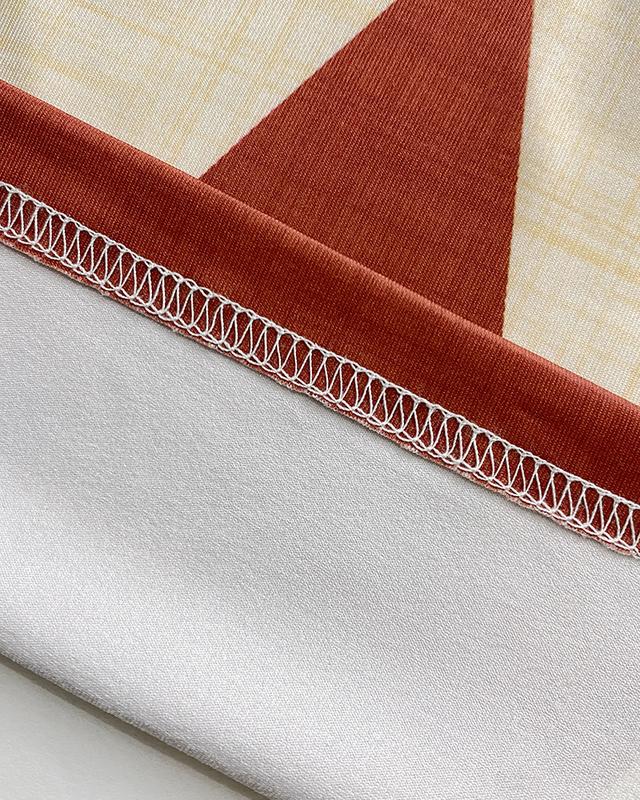 Women's Geometric Print Thick Strap Dress Casual Slim Fit Slit Maxi Dress with Pockets - Seldom Seen Styles