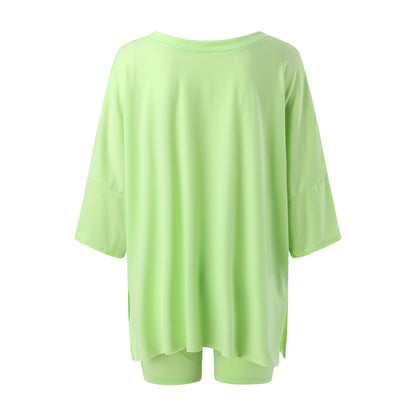 Women's Loungewear  2 Piece Outfits Tshirt Oversized Short Sleeve Tracksuit Beach Cover Up Shorts Set S-XXL - Seldom Seen Styles