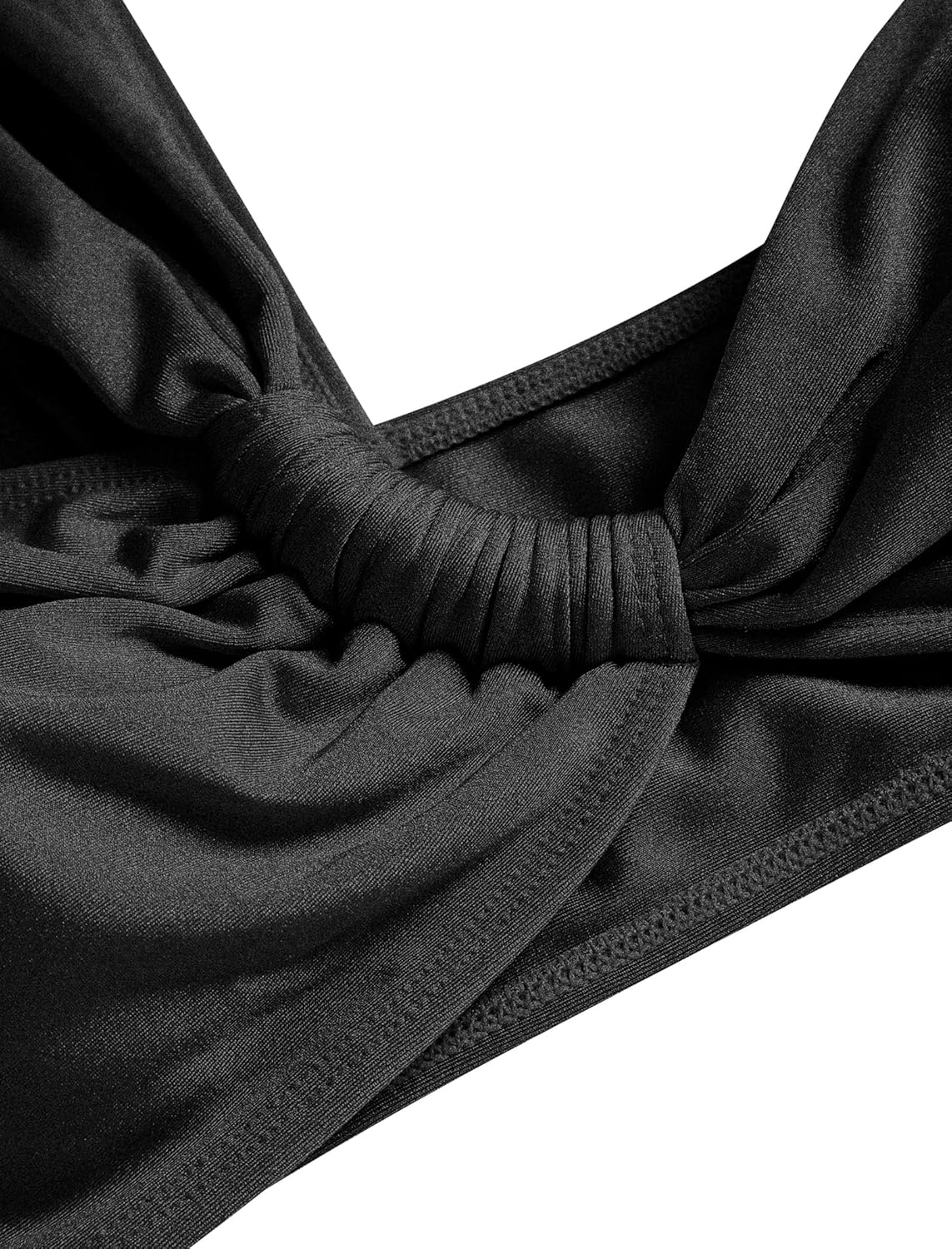 Women's One Shoulder Bikini Twisted Ruched High Cut Bandeau Bikini Set Two Piece Swimsuit - Seldom Seen Styles