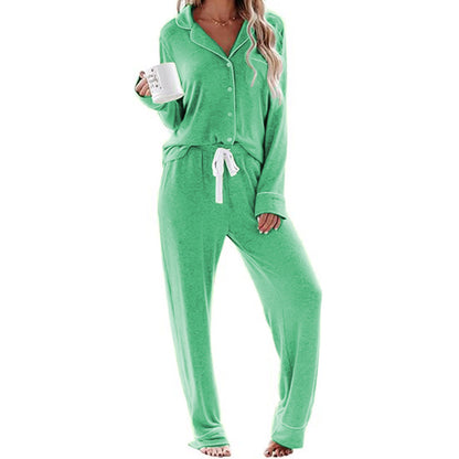 Women's Pajama Sets Long Sleeve Button Down Sleepwear Nightwear Soft Pjs Lounge Sets - Seldom Seen Styles