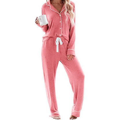 Women's Pajama Sets Long Sleeve Button Down Sleepwear Nightwear Soft Pjs Lounge Sets - Seldom Seen Styles