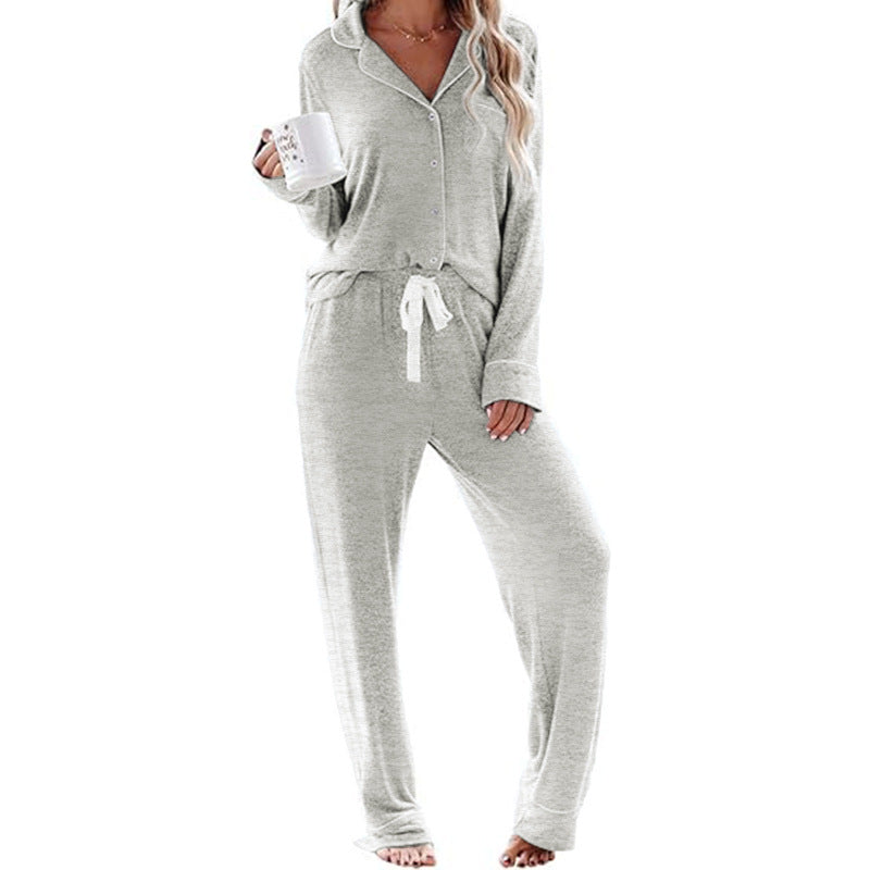 Women's Pajama Sets Long Sleeve Button Down Sleepwear Nightwear Soft Pjs Lounge Sets - Seldom Seen Styles