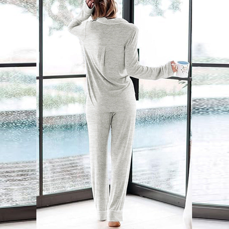 Women's Pajama Sets Long Sleeve Button Down Sleepwear Nightwear Soft Pjs Lounge Sets - Seldom Seen Styles