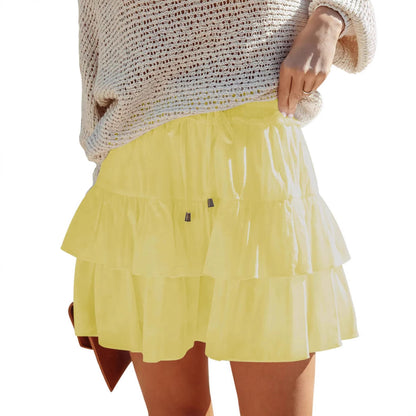 Women's Pleated Skirt High Waisted Ruffle Tennis Skirts Sports Skater Running Skorts with Shorts Pockets - Seldom Seen Styles