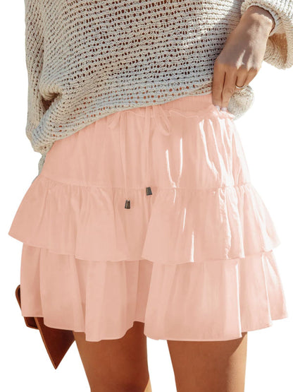 Women's Pleated Skirt High Waisted Ruffle Tennis Skirts Sports Skater Running Skorts with Shorts Pockets - Seldom Seen Styles