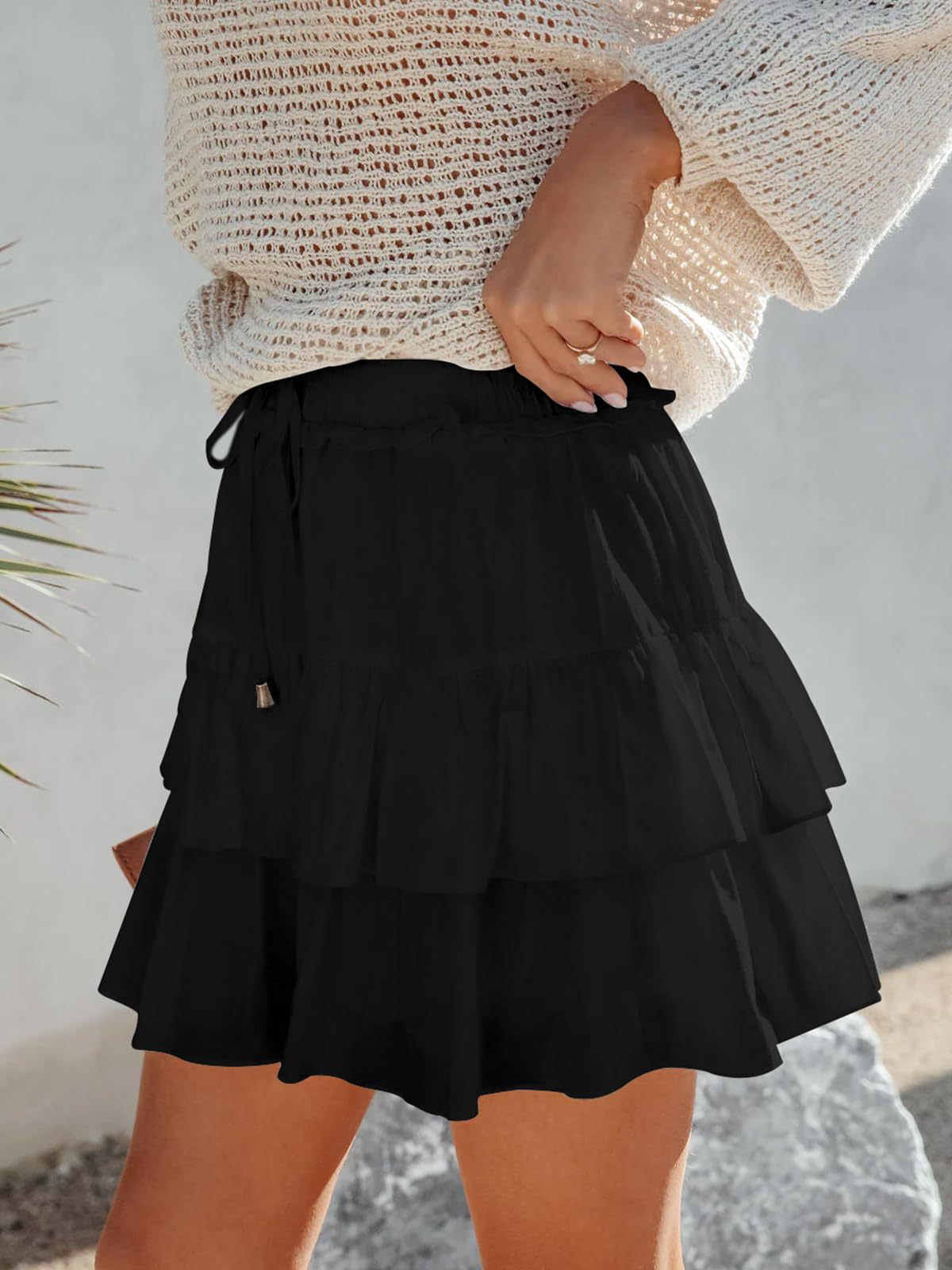 Women's Pleated Skirt High Waisted Ruffle Tennis Skirts Sports Skater Running Skorts with Shorts Pockets - Seldom Seen Styles