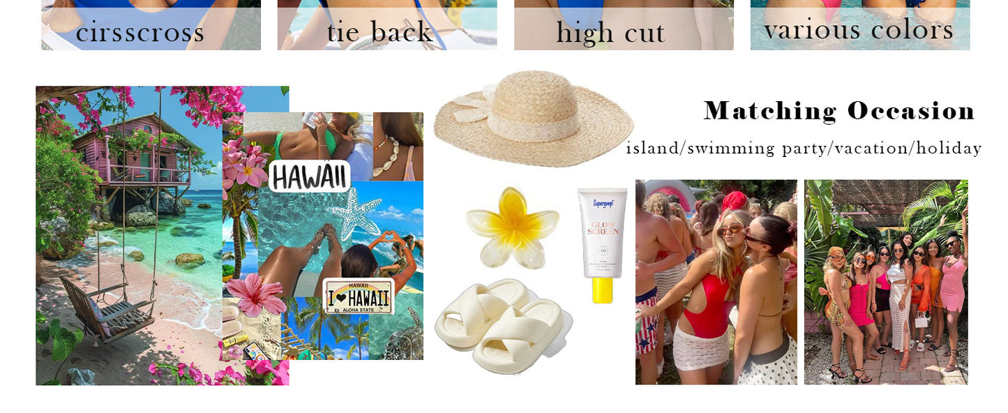 Women's Sexy Criss Cross Halter Bathing Suit Cut Out Backless Monokini Swimsuits One Piece - Seldom Seen Styles