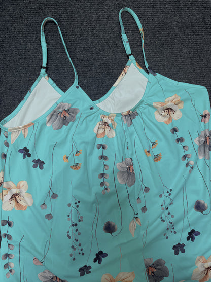 Women's Summer New Sleeveless Fashion Printed Loose Floral Strap Jumpsuit Straight Pants - Seldom Seen Styles