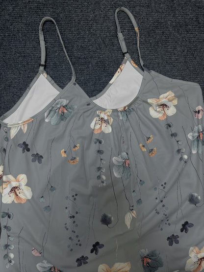 Women's Summer New Sleeveless Fashion Printed Loose Floral Strap Jumpsuit Straight Pants - Seldom Seen Styles