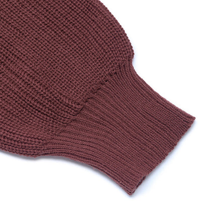 Women's Casual Sweater Dress V Neck Honeycomb Long Sleeve Textured Knit Pullover Dresses Womenswear - Seldom Seen Styles