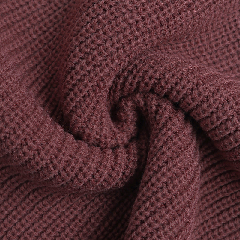 Women's Casual Sweater Dress V Neck Honeycomb Long Sleeve Textured Knit Pullover Dresses Womenswear - Seldom Seen Styles