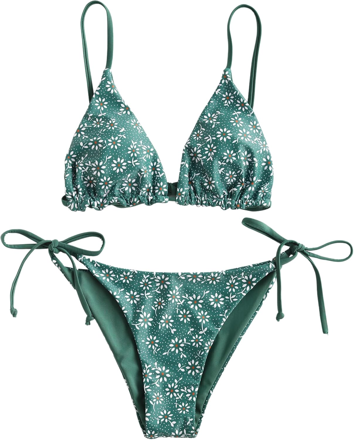 Women's Triangle Bikini Floral String Bikini Set Two Piece Swimsuit Bathing Suits - Seldom Seen Styles