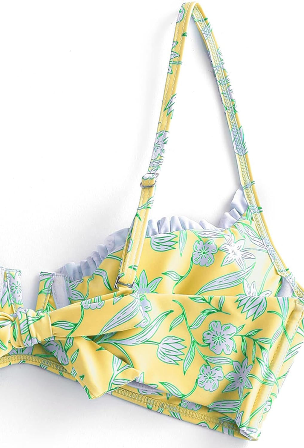 Women's Underwire Bikini Floral High Cut Bikini Set V-Wired Two Piece Swimsuit Bathing Suit - Seldom Seen Styles