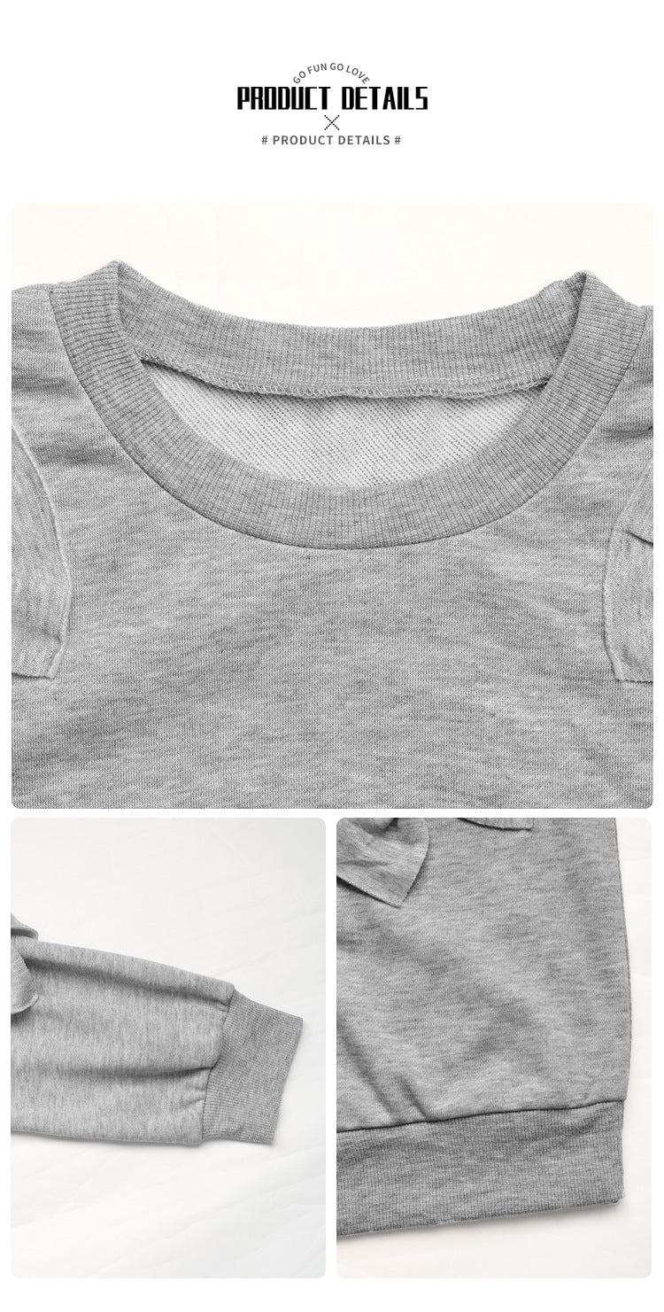 Womens Cute Y2K Bow Sweatshirt Long Sleeve Valentines Day Shirts Dressy Casual Crewneck Pullover Tops - Seldom Seen Styles