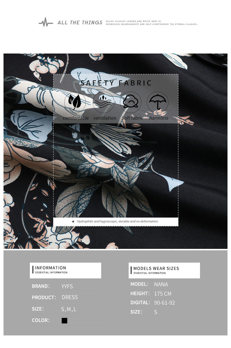 Womens Dresses 2025 Boho Floral V Neck Long Sleeve Smocked Elastic Waist Casual A-Line Swing Mini Dress Sundress - Seldom Seen Styles