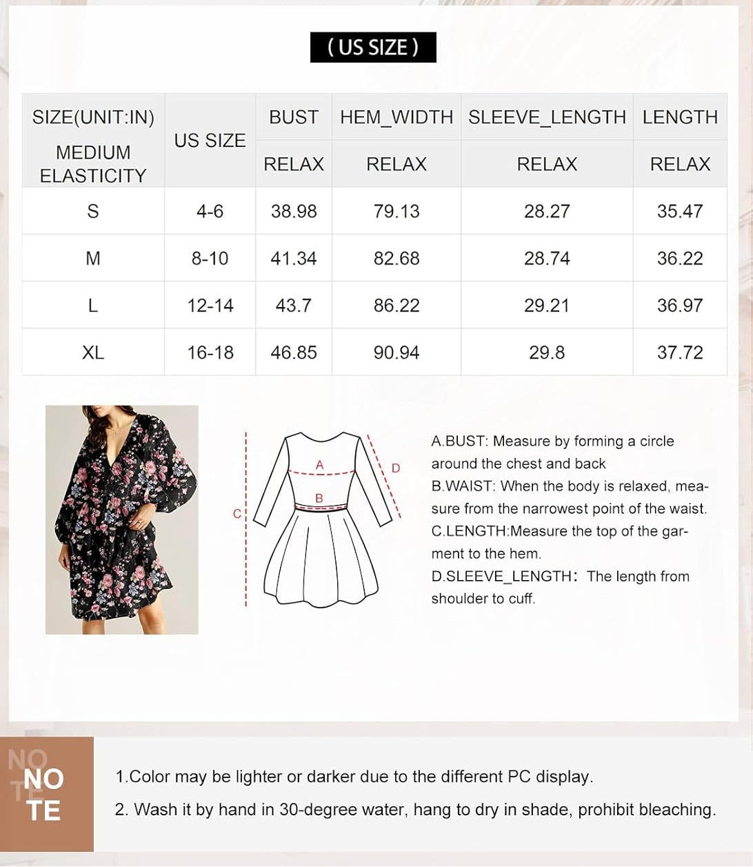 Womens Dresses 2025 Boho Floral V Neck Long Sleeve Smocked Elastic Waist Casual A-Line Swing Mini Dress Sundress - Seldom Seen Styles