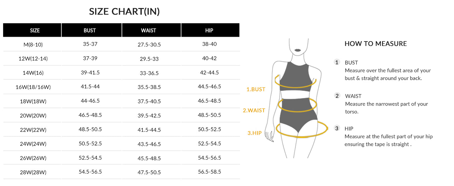 Womens Plus Size Bikini High Waisted Swimsuits Two Piece Bathing Suits Tummy Control Swimwear - Seldom Seen Styles