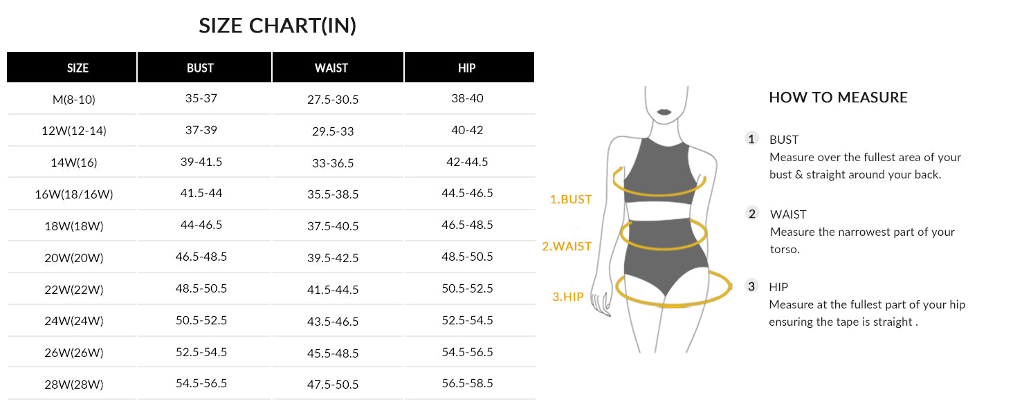 Womens Plus Size Bikini High Waisted Swimsuits Two Piece Bathing Suits Tummy Control Swimwear - Seldom Seen Styles