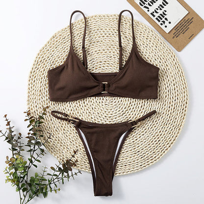 Yulia Ribbed Style Bikini Set - Seldom Seen Styles