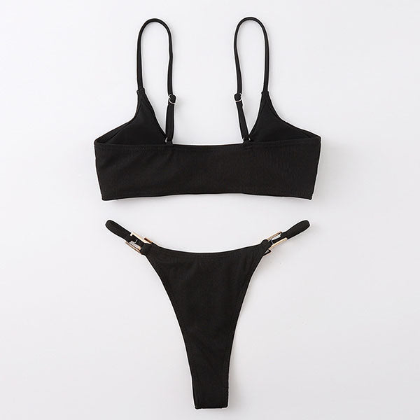 Yulia Ribbed Style Bikini Set - Seldom Seen Styles