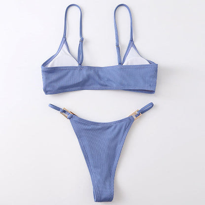 Yulia Ribbed Style Bikini Set - Seldom Seen Styles