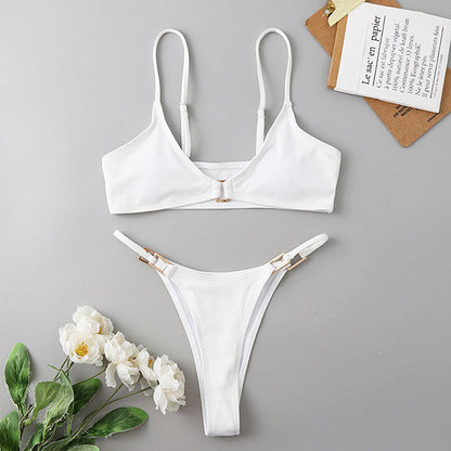 Yulia Ribbed Style Bikini Set - Seldom Seen Styles