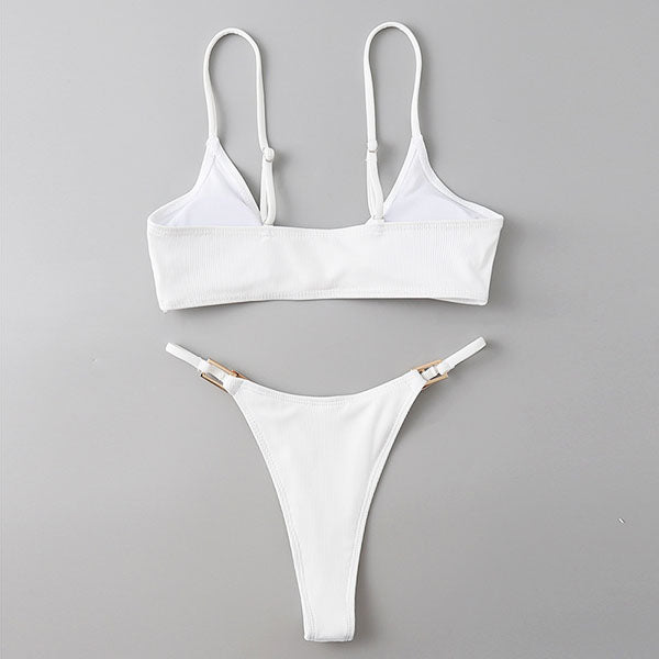Yulia Ribbed Style Bikini Set - Seldom Seen Styles