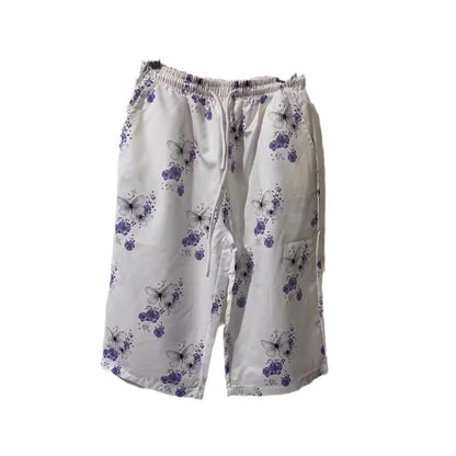 Womens Cotton Linen Shorts Knee Length Drawstring Elastic Waist Summer Casual Gym Going Out Shorts with Pockets - Seldom Seen Styles