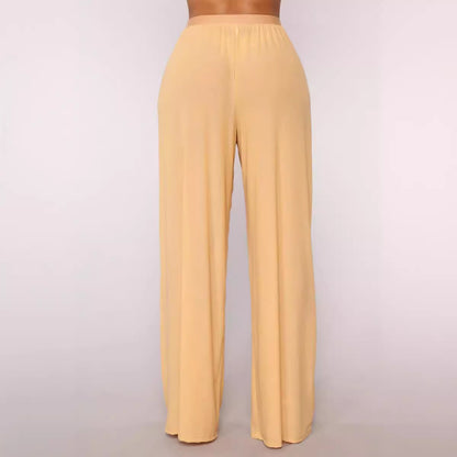 Womens Cover up Pants Sheer Bikini Bottoms Swimsuit Cover up Wide Leg Beach Pants - Seldom Seen Styles