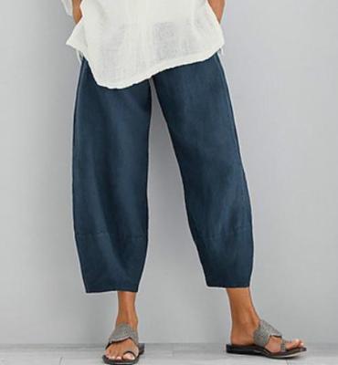Women's Capri Pants Casual Summer Cotton Cropped Lounge Pants Trousers - Seldom Seen Styles