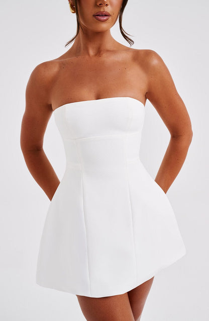 Asha Mini Dress - Ivory - Seldom Seen Styles