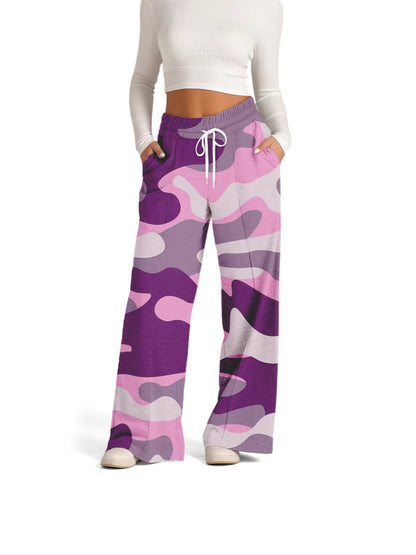 Women's Wide Leg Sweatpants Casual Loose Solid Color Pants Comfy Lounge Joggers Baggy Sweatpants Pockets - Seldom Seen Styles