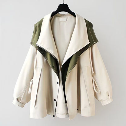 Women's Spring Jacket Korean Windbreaker Female Wild Loose Ladies Outerwear Tops - Seldom Seen Styles