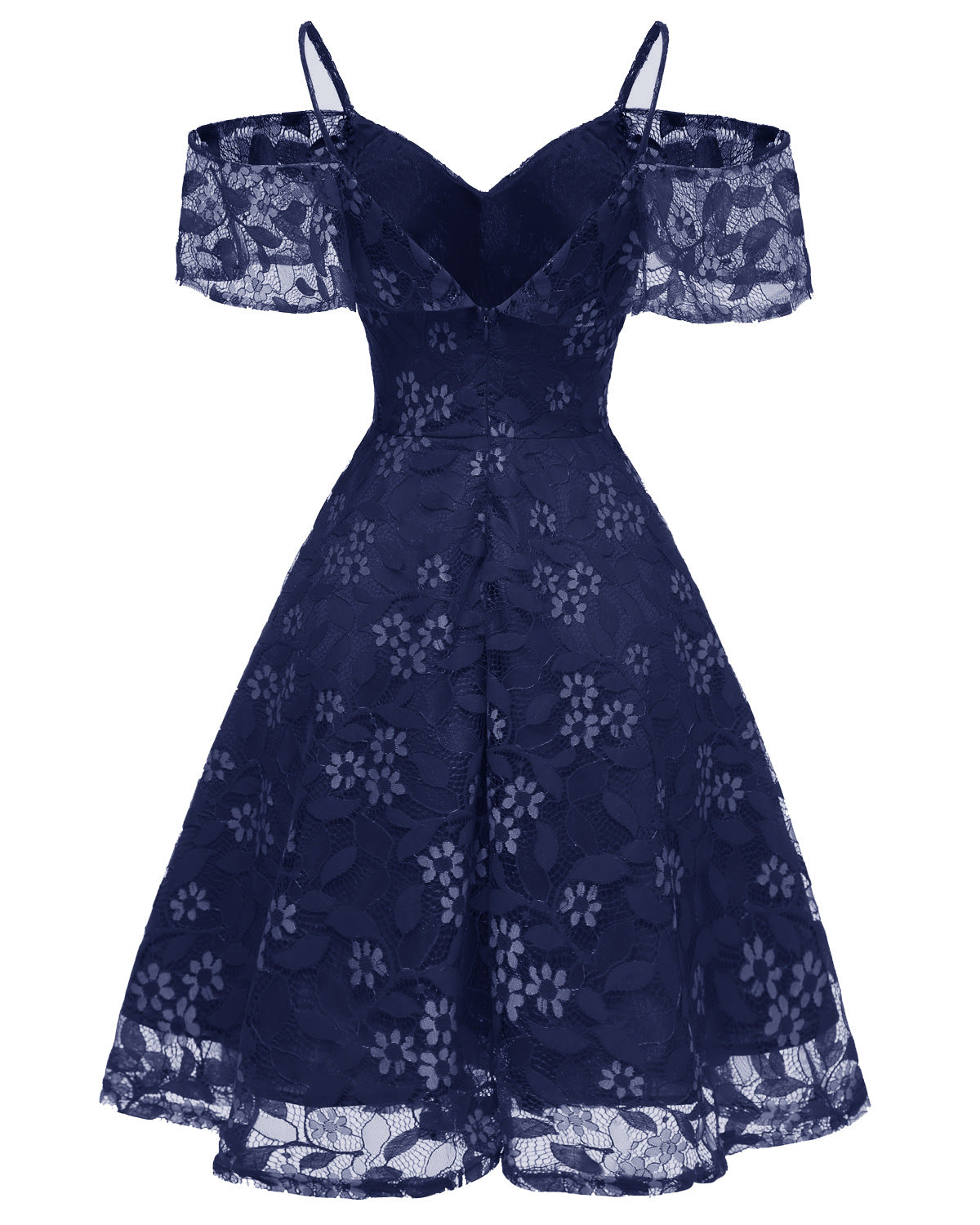 1950S LACE COLD SHOULDER RUFFLE DRESS pink lace dress tiered dresses for women