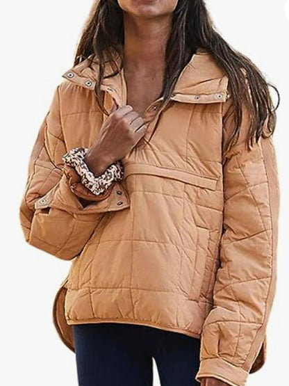 Imily Bela Womens Oversized Puffer Jacket Quilted Dolman Hoodies Pullover Long Sleeve Lightweight Warm Tops Coat - Seldom Seen Styles