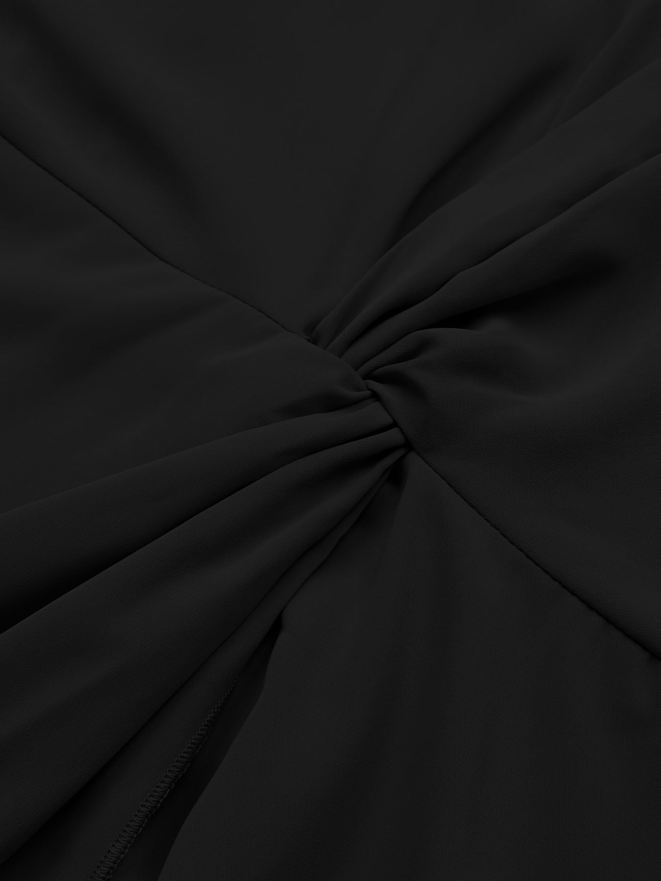 Green Batwing Sleeve Midi Dress Women V-Neck Twist Front A-Line Summer Beach Dress Elegan Wedding Guest Dress