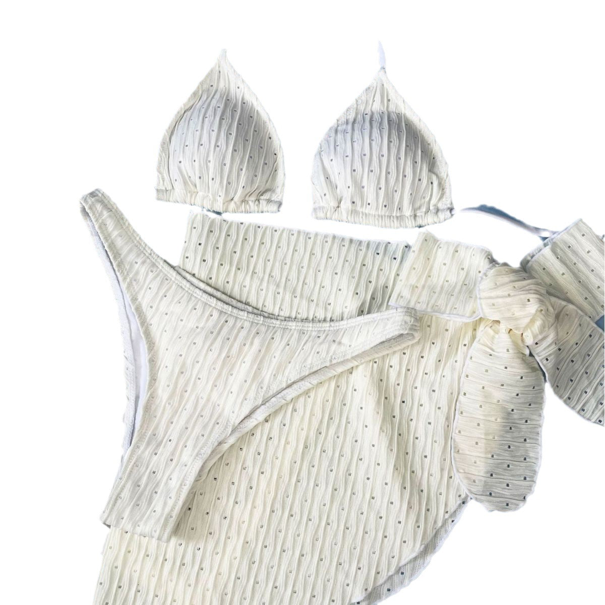 bikini with skirt halter swimsuit Three-Piece Bikini Set skirt bikini Women's Swimwear halter bikini - Seldom Seen Styles