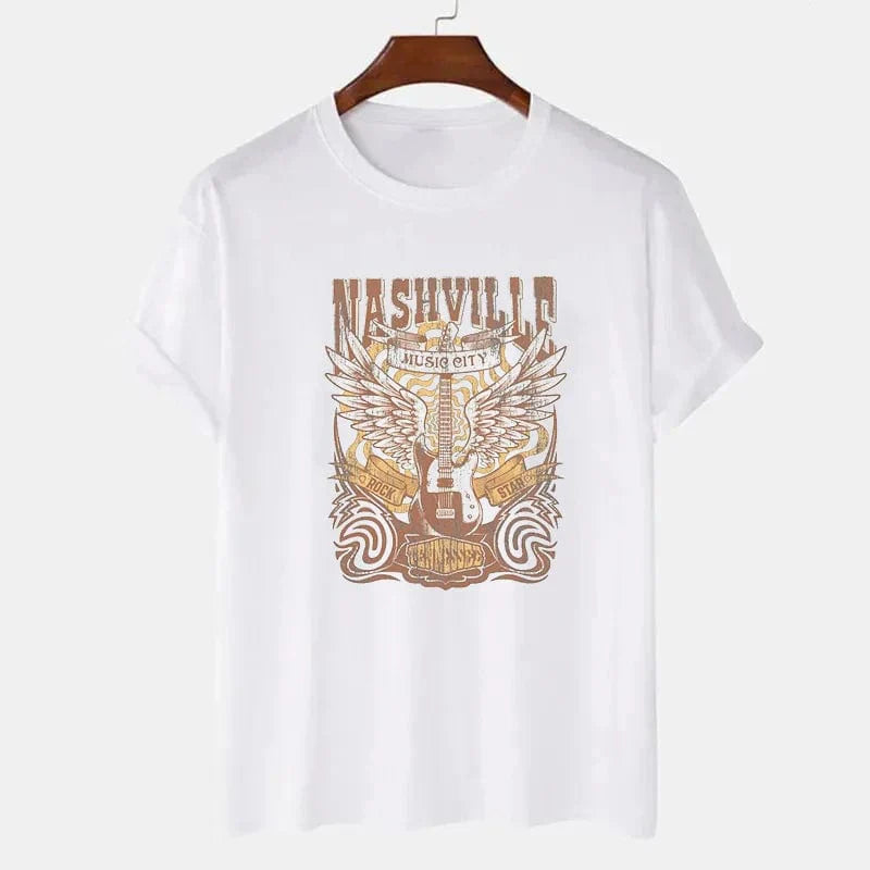 Country Music Nashville Print Shirt - Seldom Seen Styles