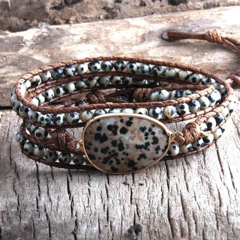 Boho Beaded Stone Wrap Bracelet - Seldom Seen Styles