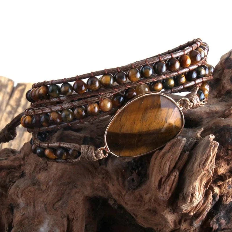 Boho Beaded Stone Wrap Bracelet - Seldom Seen Styles
