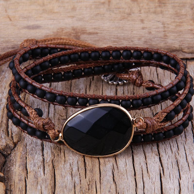 Boho Beaded Stone Wrap Bracelet - Seldom Seen Styles