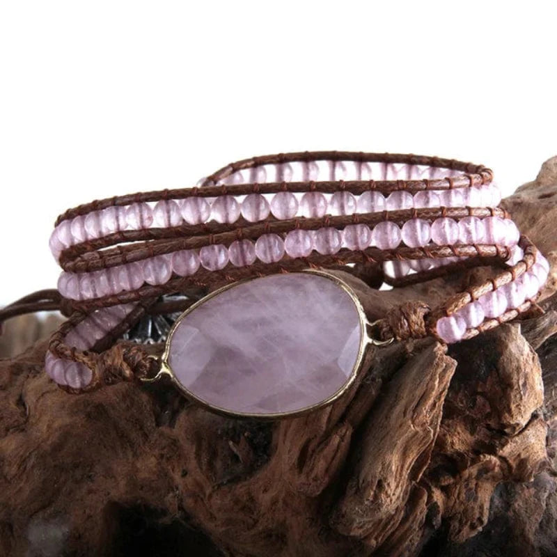 Boho Beaded Stone Wrap Bracelet - Seldom Seen Styles