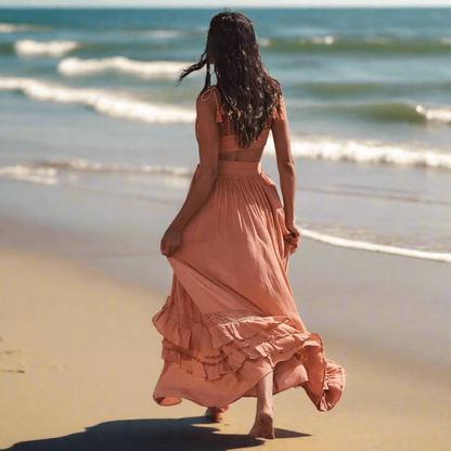 Boho Summer Beach Maxi Dress - Seldom Seen Styles