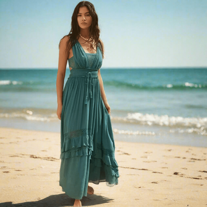 Boho Summer Beach Maxi Dress - Seldom Seen Styles