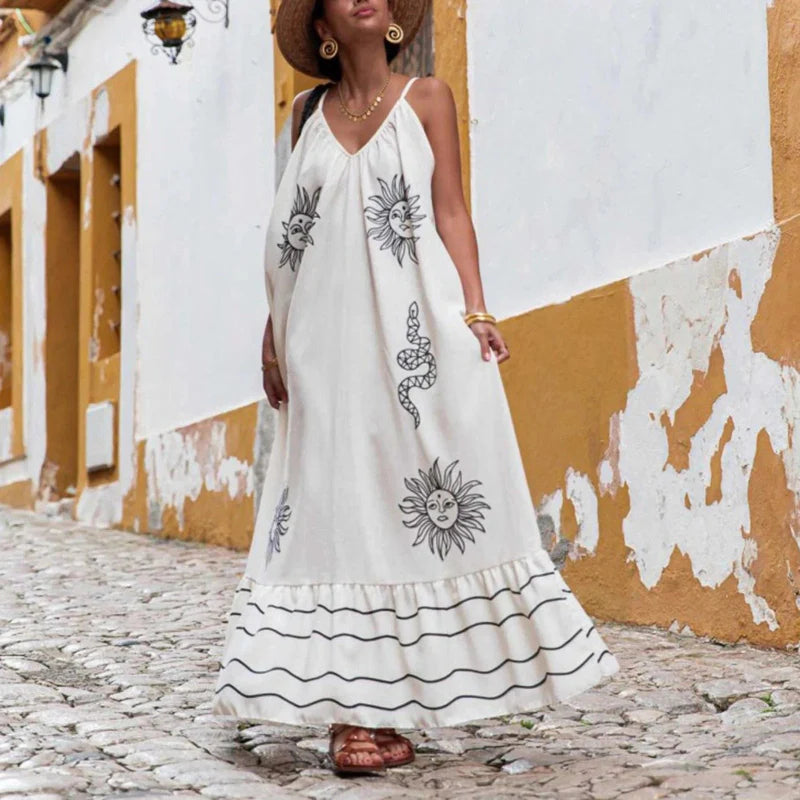 Boho Floral Maxi Sundress - Seldom Seen Styles