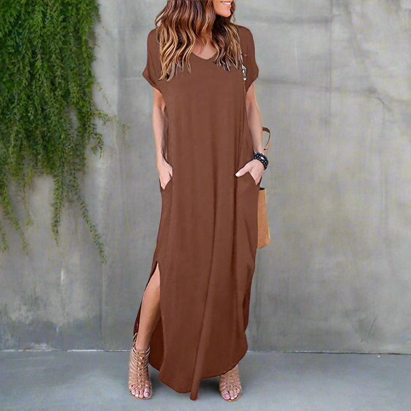 Casual T-Shirt Maxi Dress - Seldom Seen Styles