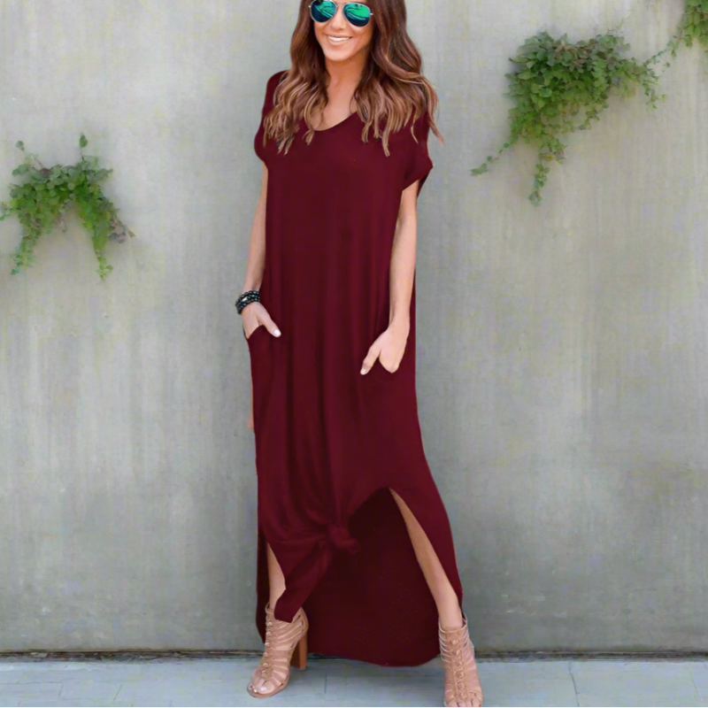 Casual T-Shirt Maxi Dress - Seldom Seen Styles