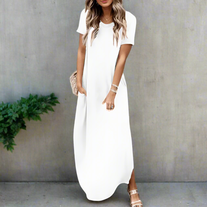 Casual T-Shirt Maxi Dress - Seldom Seen Styles